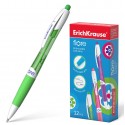Ручка шариковая автоматическая ErichKrause Fiore Matic Grip Spring 0.7, цвет чернил синий