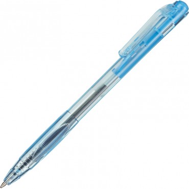 Ручка шариковая автомат. Attache Economy, 0,35мм, синий стержень, голуб.прозрачный корпус