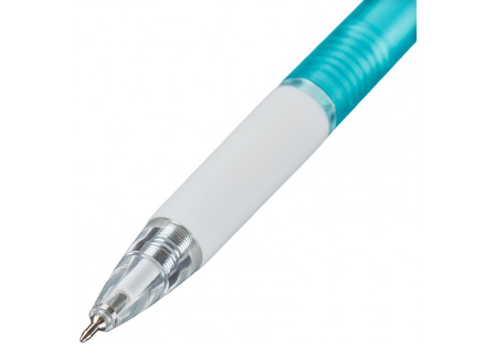 Ручка шариковая автомат. Attache Elixir, с манжеткой, 0,35мм, синяя, ассорти, 107мм