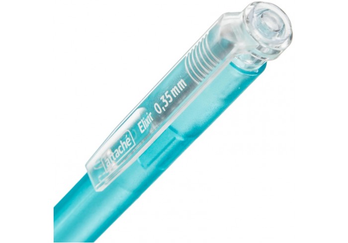 Ручка шариковая автомат. Attache Elixir, с манжеткой, 0,35мм, синяя, ассорти, 107мм