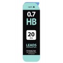 Грифели запасные 0,7 мм, HB, BRAUBERG,  20 шт., 