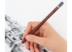 Карандаш чернографитный художественный 4B, 1 шт., BRAUBERG ART 