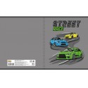Тетрадь 48 л, А5 общая №1School Street race,клет,скреп, ВД-лак