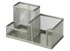 Подставка-органайзер для канц принадлежностей Attache, метал.сетка, серебр 185x93x102мм