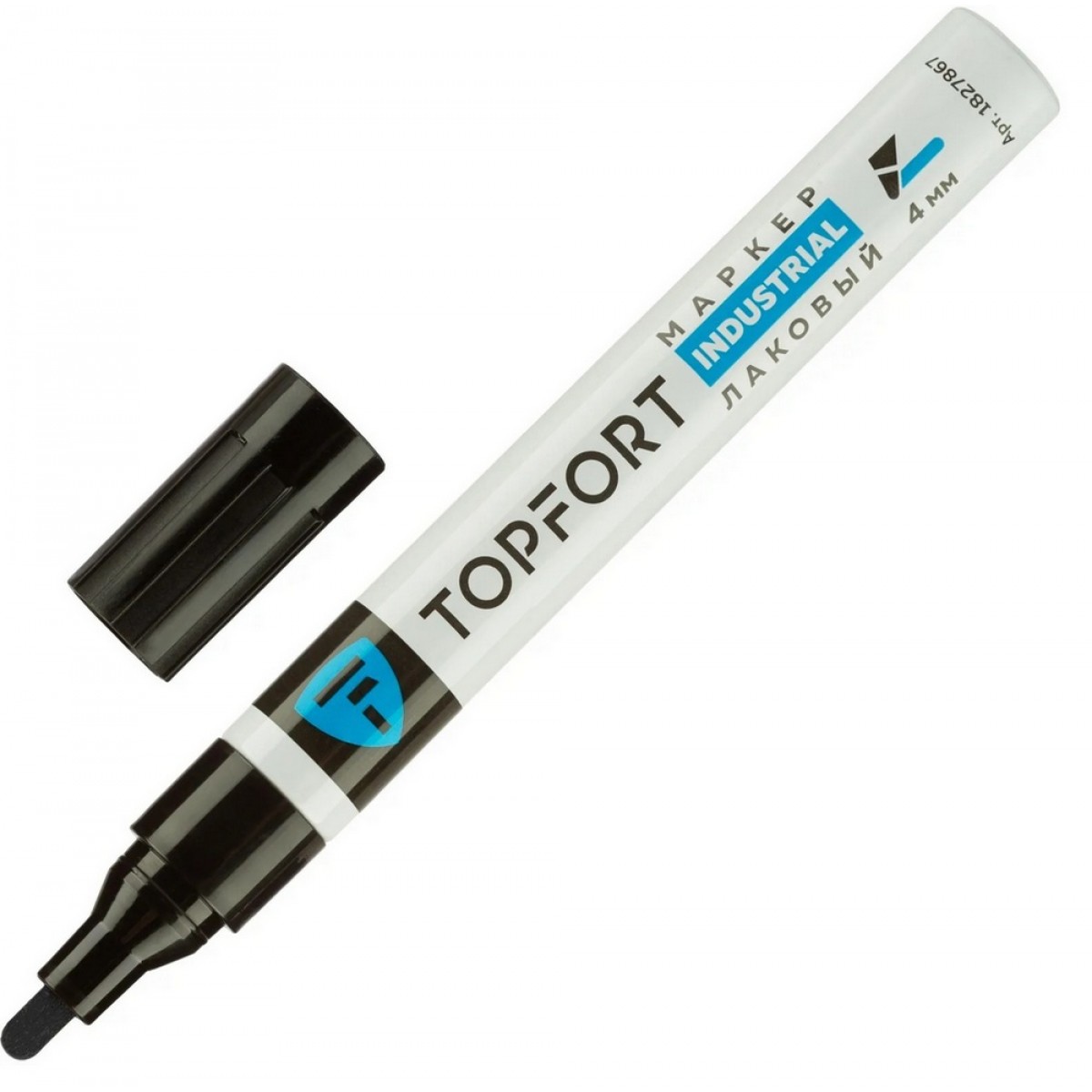 Маркер лаковый Topfort Industrial 4 мм черный
