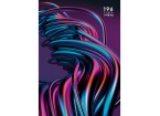 Книга учёта 196л. ВОЛНЫ МЕТАЛЛИК, клетка, переплёт 7БЦ, гл.лам., блок-офсет, 200х298