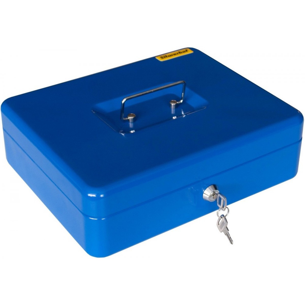 Ящик для денег 90x300x240 синий сталь 1.66кг Silwerhof Daily