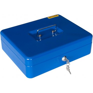 Ящик для денег 90x300x240 синий сталь 1.66кг Silwerhof Daily