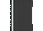 Папка-скоросшиватель Бюрократ PS-P20BLCK A4 прозрач.верх.лист боков.перф. пластик черный 0,12/0,16