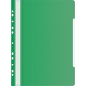 Папка-скоросшиватель Бюрократ PS-P20GRN A4 прозрач.верх.лист боков.перф. пластик зеленый 0,12/0,16