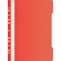 Папка-скоросшиватель Бюрократ PS-P20RED A4 прозрач.верх.лист боков.перф. пластик красный 0,12/0,16