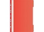 Папка-скоросшиватель Бюрократ PS-P20RED A4 прозрач.верх.лист боков.перф. пластик красный 0,12/0,16