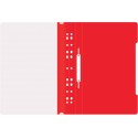 Папка-скоросшиватель Бюрократ PS-P20RED A4 прозрач.верх.лист боков.перф. пластик красный 0,12/0,16
