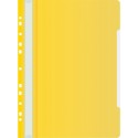 Папка-скоросшиватель Бюрократ PS-P20YEL A4 прозрач.верх.лист боков.перф. пластик желтый 0,12/0,16