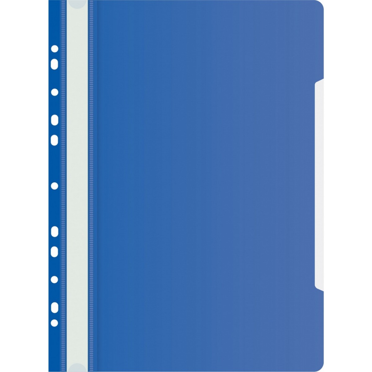 Папка-скоросшиватель Бюрократ PS-P20BLU A4 прозрач.верх.лист боков.перф. пластик синий 0,12/0,16