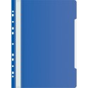 Папка-скоросшиватель Бюрократ PS-P20BLU A4 прозрач.верх.лист боков.перф. пластик синий 0,12/0,16