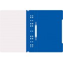 Папка-скоросшиватель Бюрократ PS-P20BLU A4 прозрач.верх.лист боков.перф. пластик синий 0,12/0,16