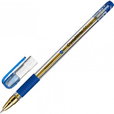Ручка шариковая BrunoVisconti  CRYSTALWRITE, син,038мм, игольчатая, 140мм