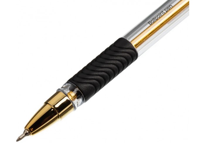 Ручка шариковая BrunoVisconti неавтомат. CRYSTALWRITE, черный стержень 0,38мм, 1000м, мягкое письмо