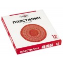 Пластилин Гамма, 12 цветов, 240г, со стеком, картон. упаковка