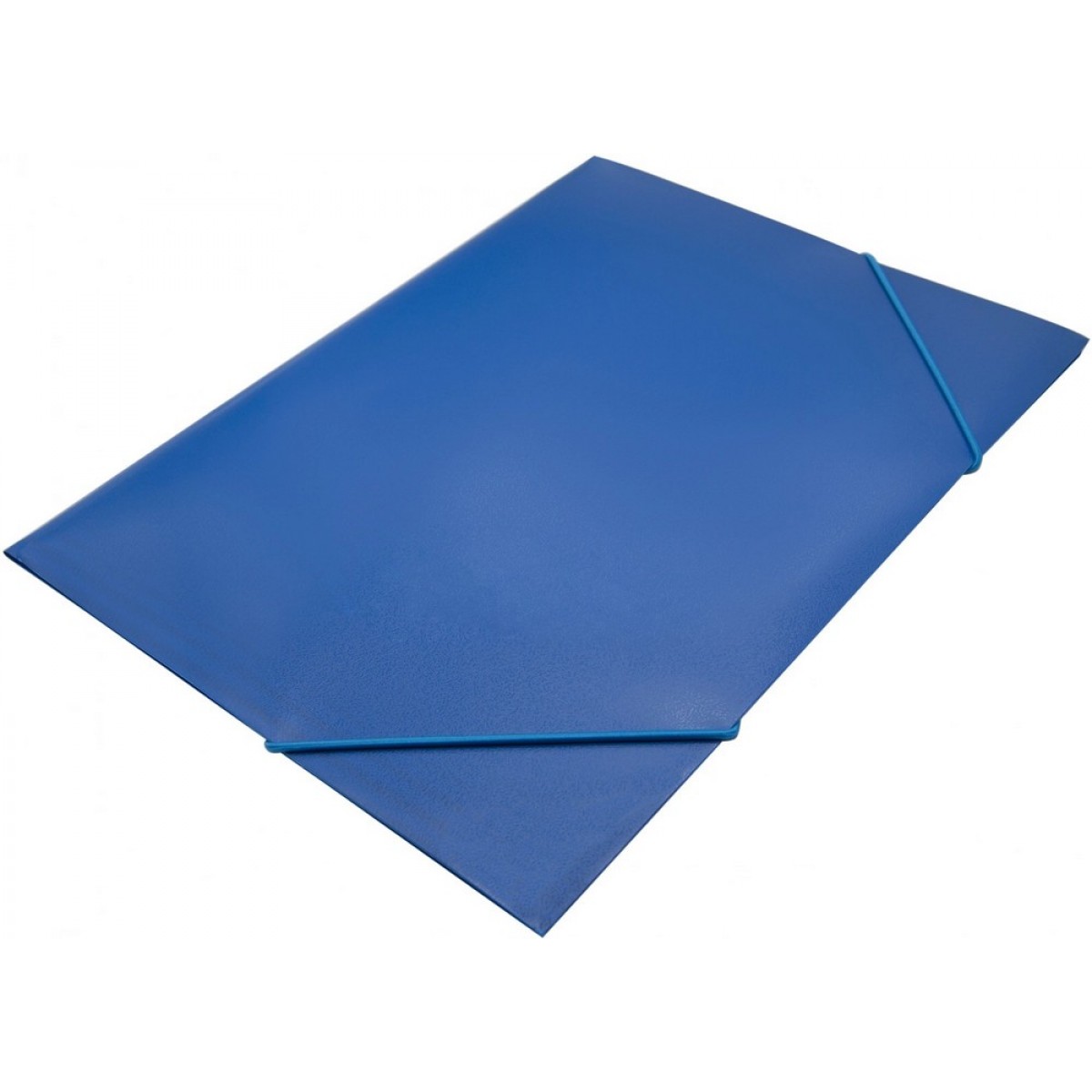 Папка на резинке A4 пластик 500мкр, корешок 15мм синий Silwerhof Eco SE-PR04BLU