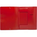 Папка на резинке A4 пластик 500мкр, корешок 15мм красный Silwerhof Eco SE-PR04RED