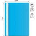 Скоросшиватель пластик.с прозрачным верх.листом  A4 голубой 110/130мкр Silwerhof Eco SE-PSE20/AZURE