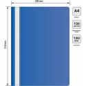 Скоросшиватель пластик.с прозрачным верх.листом  A4 синий 110/130мкм Silwerhof Eco SE-PSE20/BLU