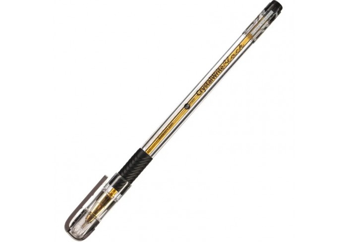 Ручка шариковая BrunoVisconti игольчатая, 140мм, CRYSTALWRITE,черн,038мм,20-0404/02