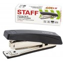 Степлер STAFF №10 металлический механизм, черный, 224625