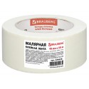 Клейкая лента малярная крепированная 48 мм х 50 м (реальная длина!), профессиональная, BRAUBERG