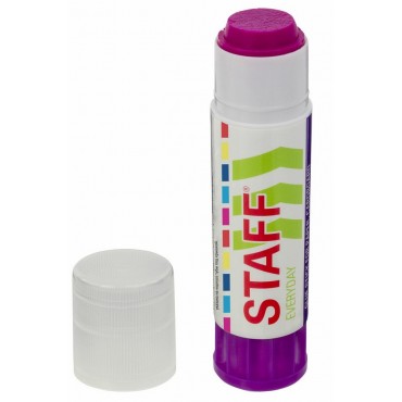 Клей-карандаш STAFF EVERYDAY, 16 г, обесцвечивающийся после высыхания, 226620