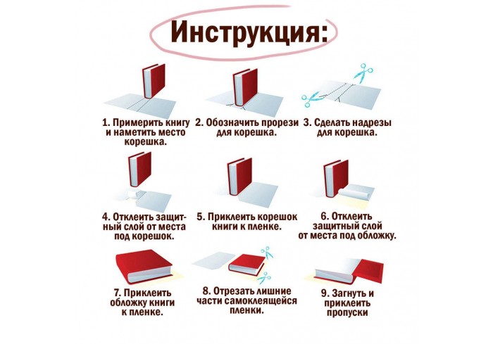 Пленка самоклеящаяся для учебников и книг, 45х30 см, комплект 10 шт., глянцевая, ПИФАГОР,