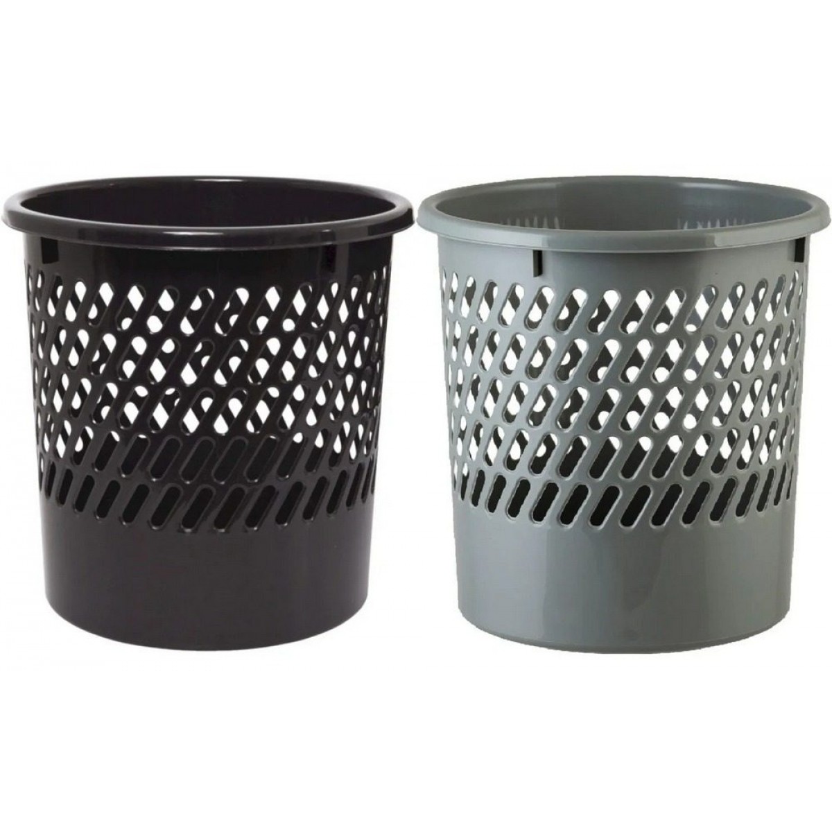 Корзина для мусора офисная 10л пластик в ассортименте арт.909