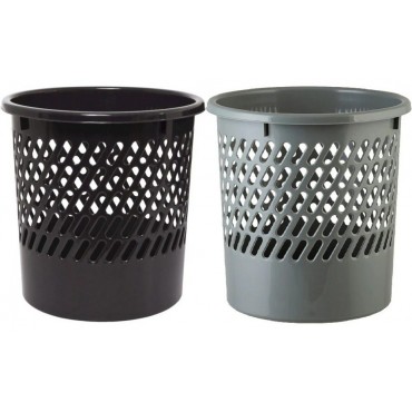 Корзина для мусора офисная 10л пластик в ассортименте арт.909