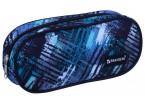 Пенал-косметичка BRAUBERG овальный, полиэстер, 