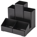 Подставка-органайзер BRAUBERG-CONTRACT, 109х95х101,5 мм, 5 отделений, черная,
