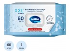Полотенца влажные AURA FAMILY с антиб.эфф. big-pack с крышкой 60шт/уп КК/10