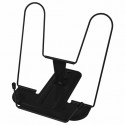 Подставка для книг и учебников BRAUBERG LINE+, металлическая, черная, европодвес,
