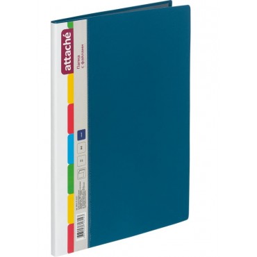 Папка на 10 вкладышей А4 700мкм ATTACHE KT-10/07 синяя