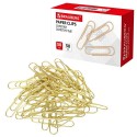 Скрепки большие 50 мм, BRAUBERG, золотистые, 50 шт., в картонной коробке,