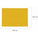 Доска для лепки А4, 280х200 мм, толщина 3мм, желтая, ЮНЛАНДИЯ,