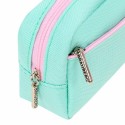 Пенал мягкий BRAUBERG PASTEL, 2 отделения, мятный, 21х9,5х5 см,