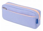 Пенал мягкий BRAUBERG PASTEL, 2 отделения, голубой, 21х9,5х5 см,
