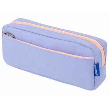 Пенал мягкий BRAUBERG PASTEL, 2 отделения, голубой, 21х9,5х5 см,