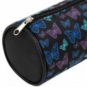 Пенал-косметичка BRAUBERG, Butterflies (Бабочки), черный, 20х7х7см