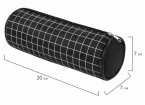 Пенал-косметичка BRAUBERG, Checkered (Клетка), черный, 20х7х7см,