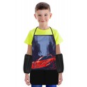 Набор для уроков труда BRAUBERG KIDS, клеенка ПВХ, накидка фартук с нарукавниками, 