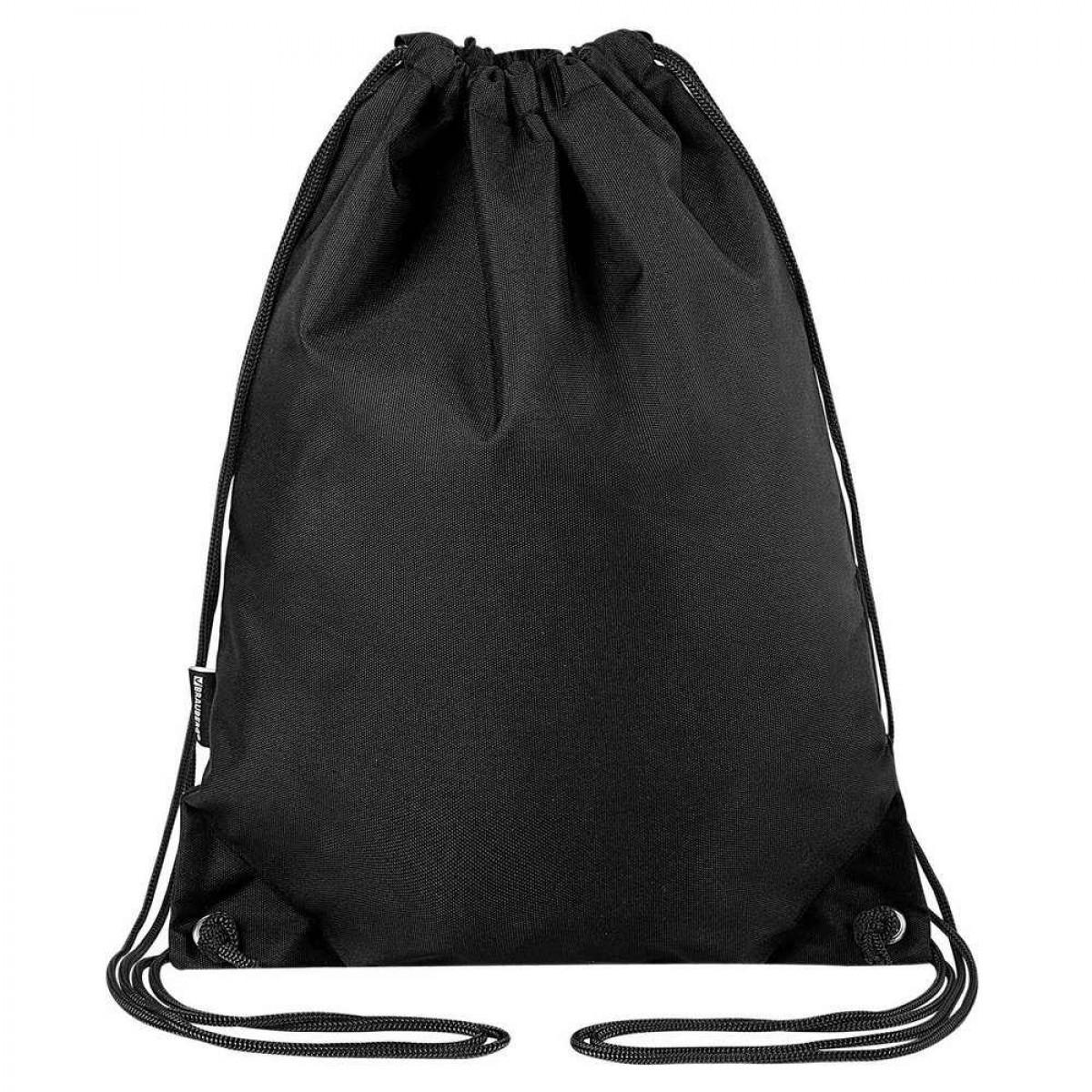Мешок для обуви BRAUBERG плотный, карман на молнии, подкладка, 43х33 см, Total Black,