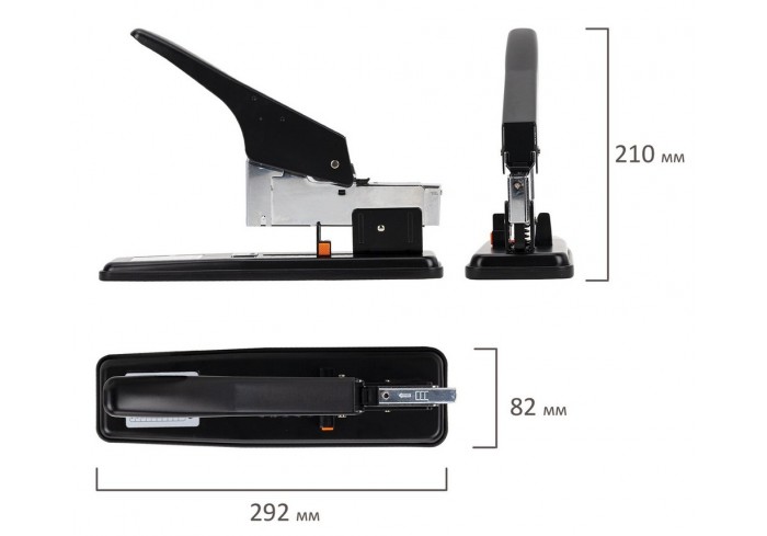 Степлер МОЩНЫЙ №24/6-23/24 металлический STAFF 